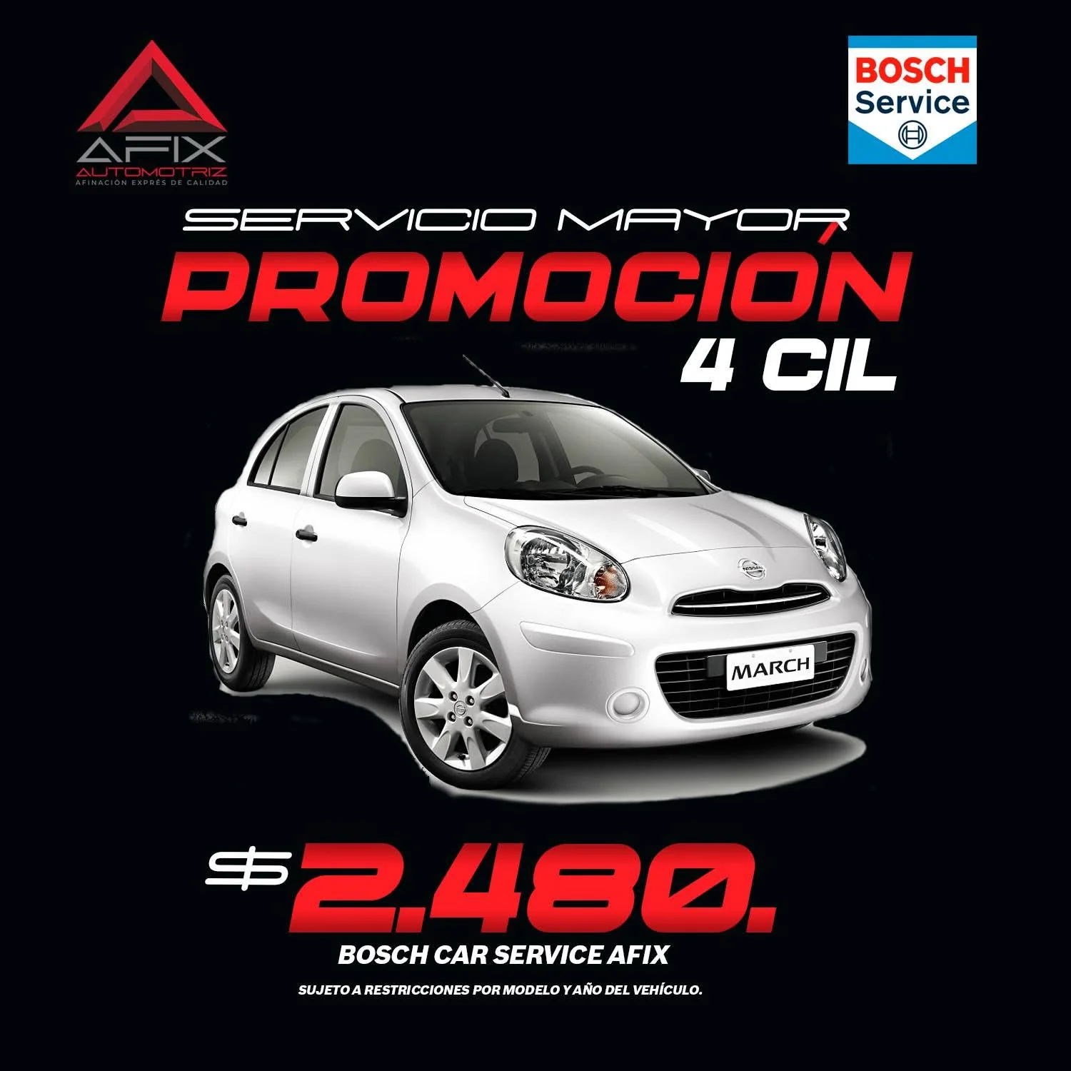 Promoción servicio mayor March