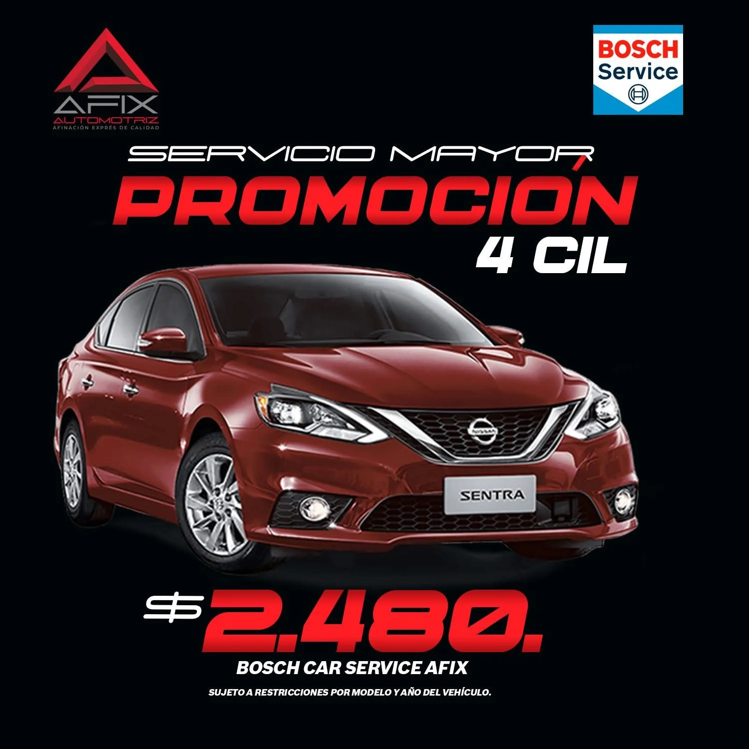 Promoción servicio mayor Sentra
